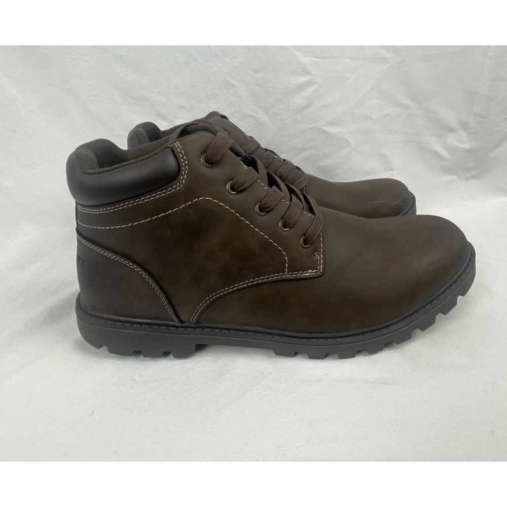 Rockport Ridgeview Boot CJ1571 Mens 11.5 Brown Nubuck Lace Up Casual Dress Boots